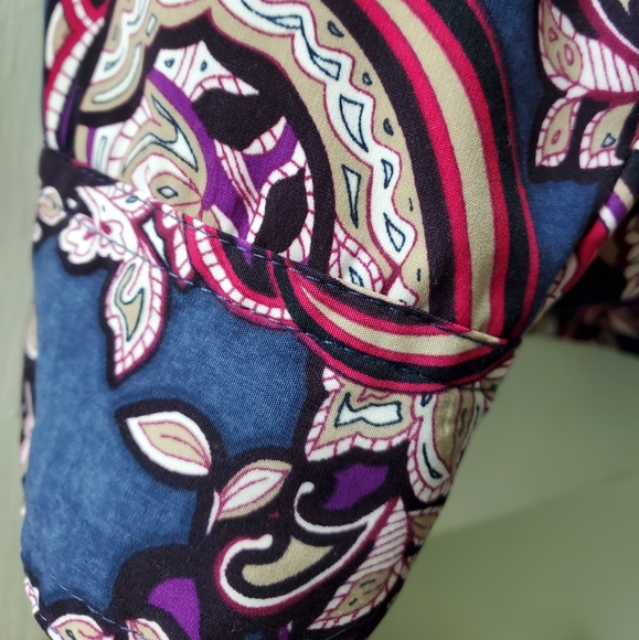 Croft&Barrow floral print long sleeve shirt - Picture 8 of 10